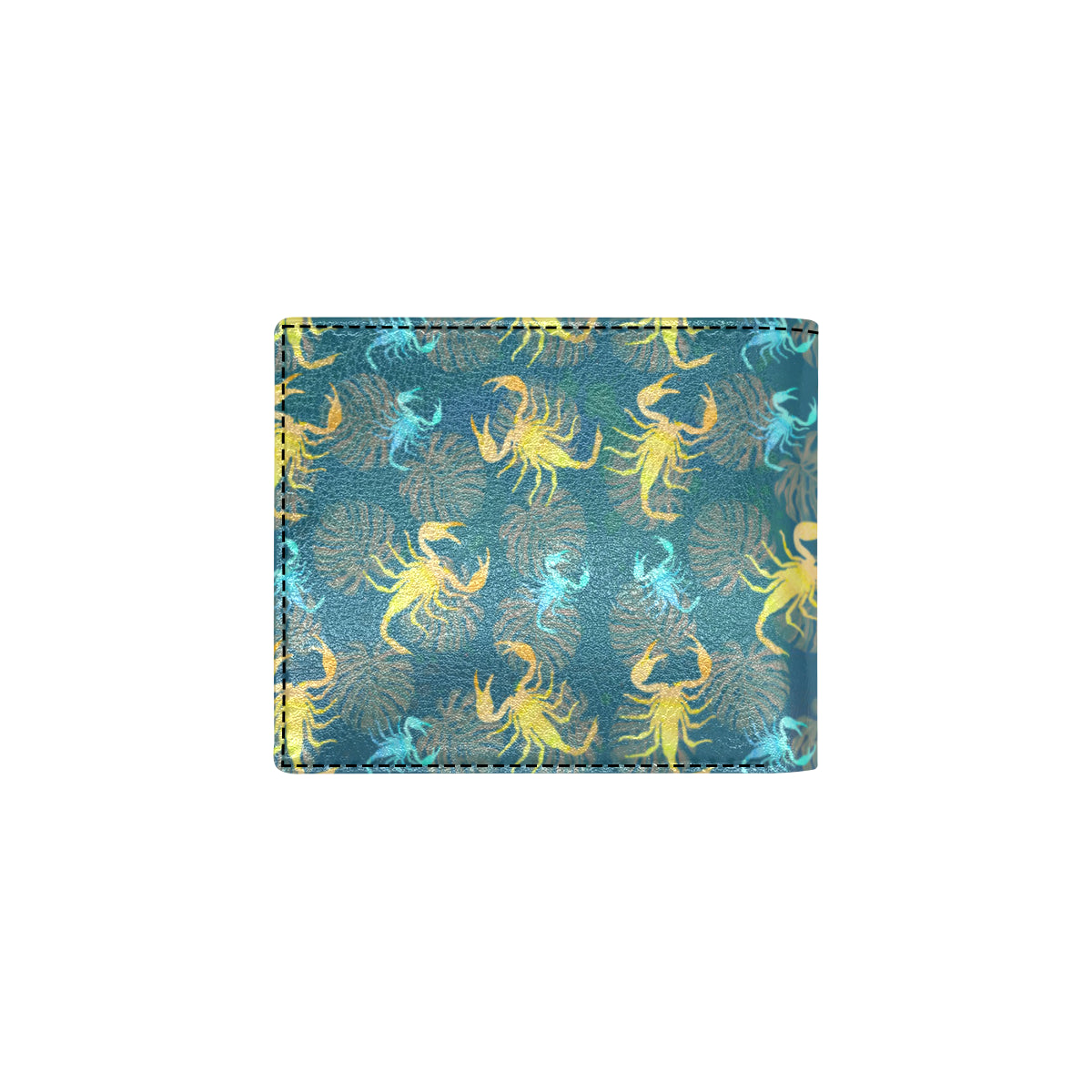Scorpion Pattern Print Design 02 Men's ID Card Wallet