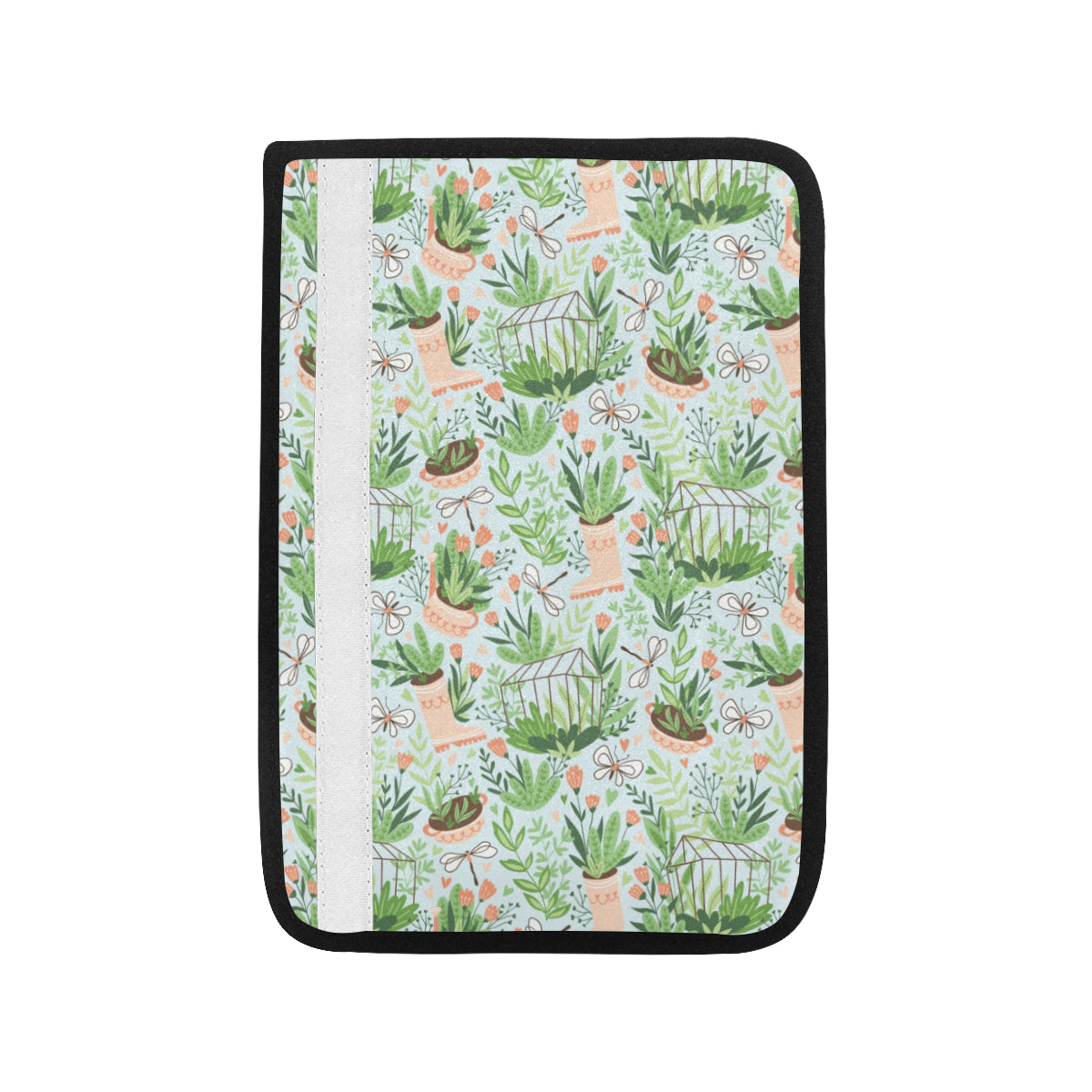 Gardening Pattern Print Design G04 Car Seat Belt Cover