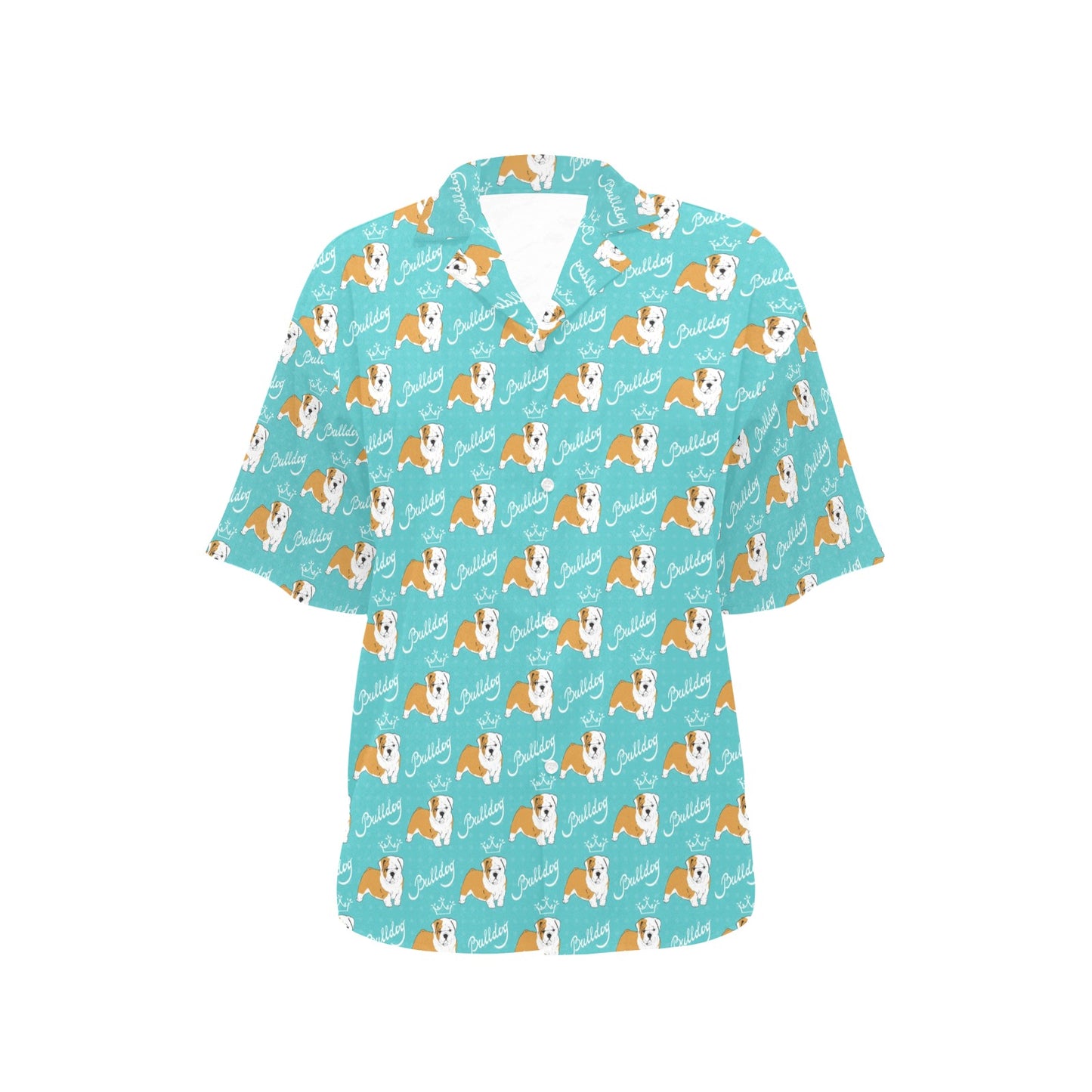 Bulldogs Pattern Print Design 05 Women's Hawaiian Shirt