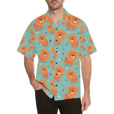 Lion Baby Pattern Print Design 03 Men's Hawaiian Shirt