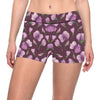 Peony Pattern Print Design PE010 Yoga Shorts