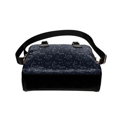 Capricorn Zodiac Pattern Print Design 01 Shoulder Handbag