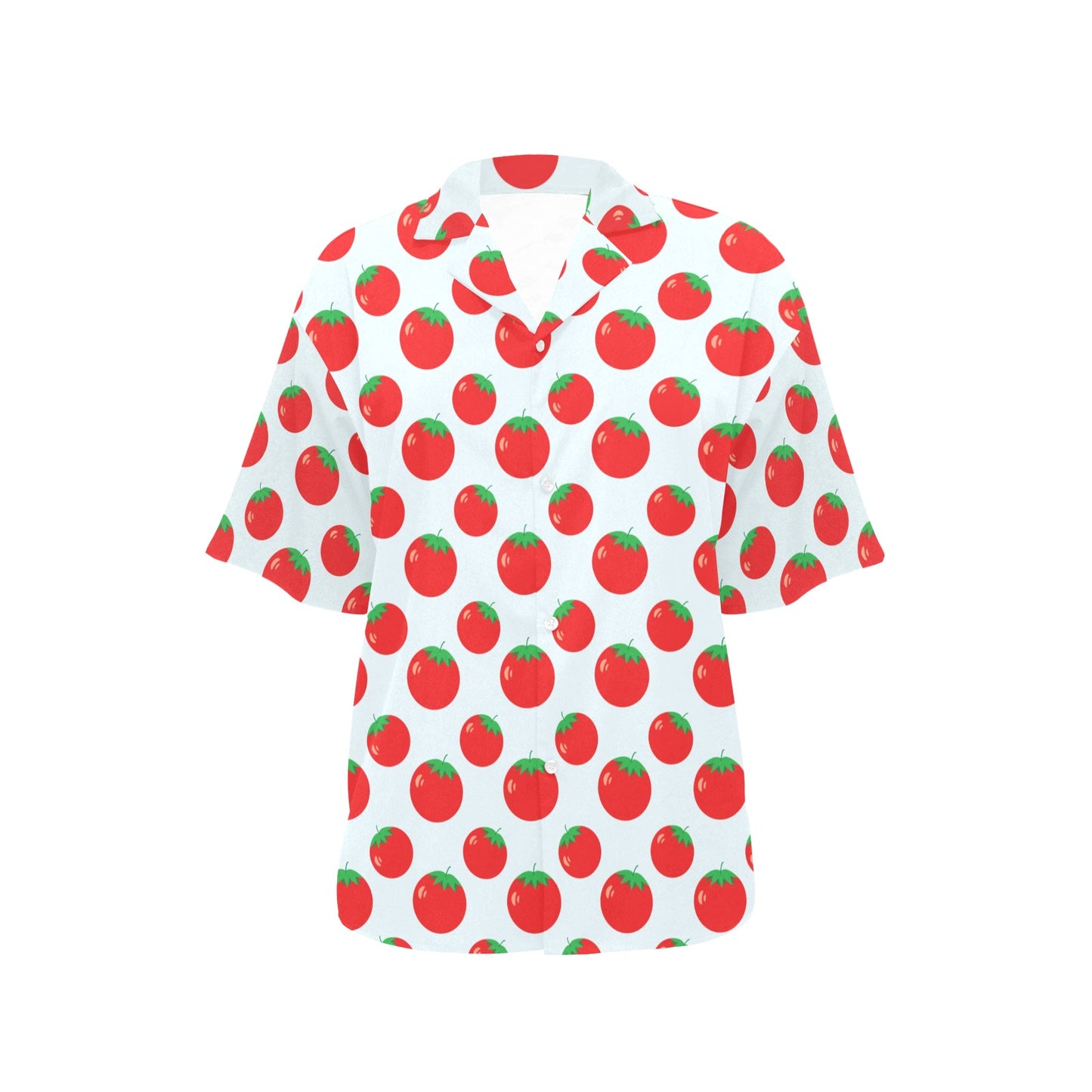 Tomato Print Design LKS307 Women's Hawaiian Shirt