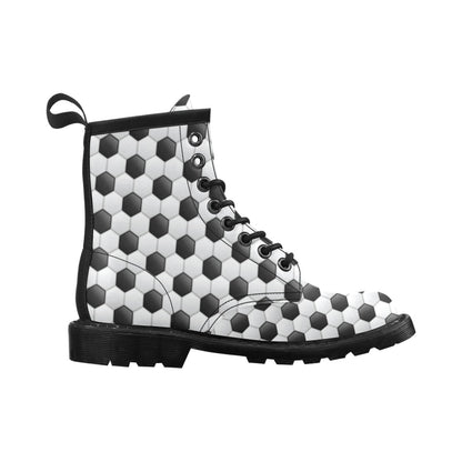 Soccer Ball Texture Print Pattern Women's Boots