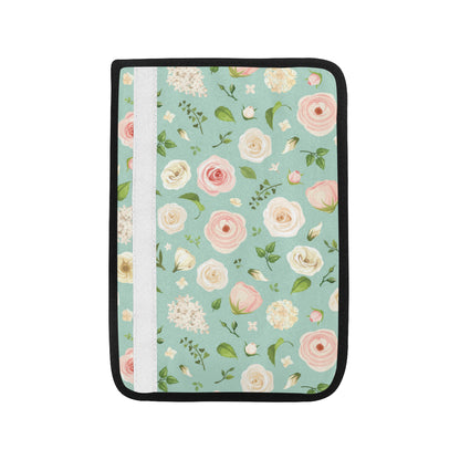 Lisianthus Pattern Print Design 01 Car Seat Belt Cover