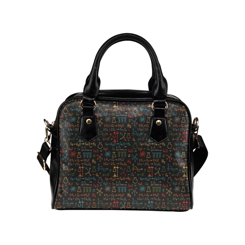 Chemical Pattern Print Design 03 Shoulder Handbag