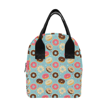 Donut Pattern Print Design DN04 Insulated Lunch Bag