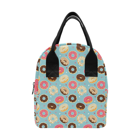 Donut Pattern Print Design DN04 Insulated Lunch Bag