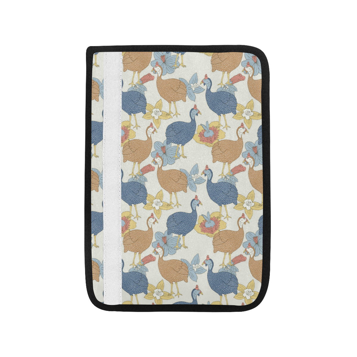 Guinea Fowl Pattern Print Design 01 Car Seat Belt Cover