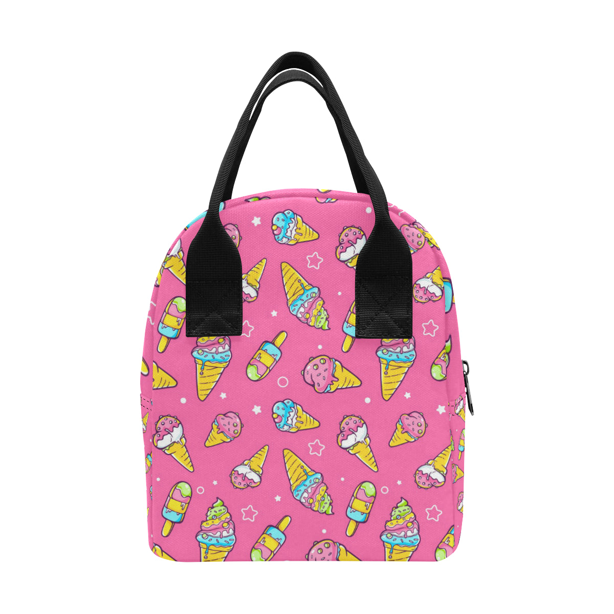 Ice Cream Pattern Print Design IC04 Insulated Lunch Bag