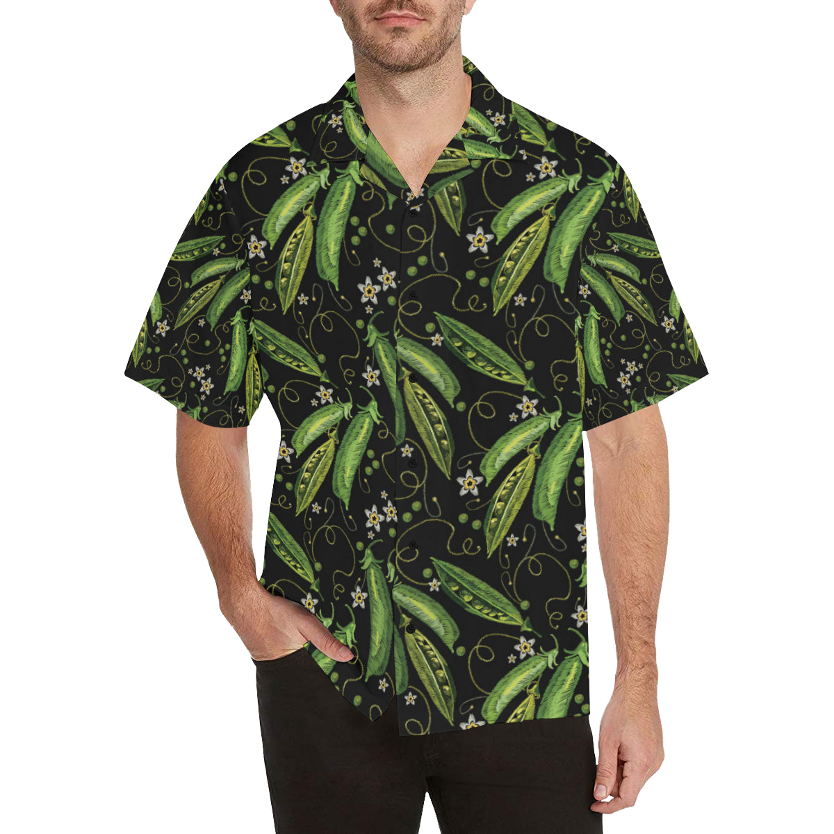 Peas Pattern Print Design A02 Men's Hawaiian Shirt