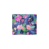 Neon Hibiscus Pattern Print Design HB016 Men's ID Card Wallet