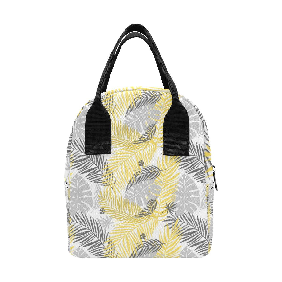 Palm Leaves Pattern Print Design PL012 Insulated Lunch Bag