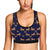 Horse Luxury Themed Pattern Print Sports Bra