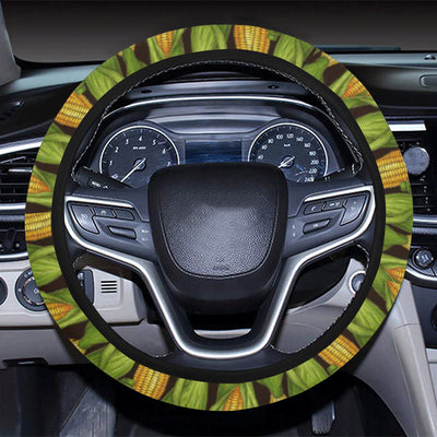 Agricultural Corn cob Print Steering Wheel Cover with Elastic Edge