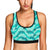 Dolphin Wave Print Sports Bra