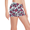 Pomegranate Pattern Print Design PG01 Yoga Shorts