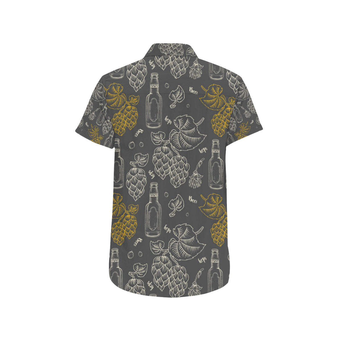 Hope Pattern Print Design 01 Men's Short Sleeve Button Up Shirt