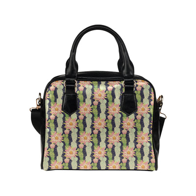 Cactus Pattern Print Design 01 Shoulder Handbag