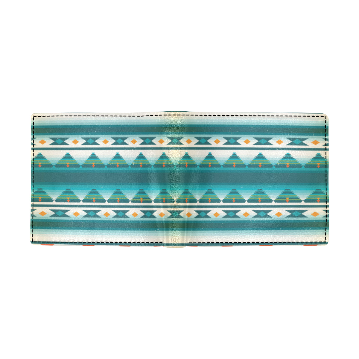 Blue Tribal Aztec Men's ID Card Wallet