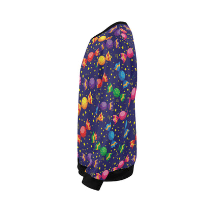 Candy Pattern Print Design CA06 Men Long Sleeve Sweatshirt