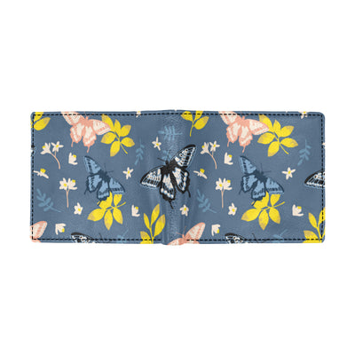 Monarch Butterfly Pattern Print Design 02 Men's ID Card Wallet