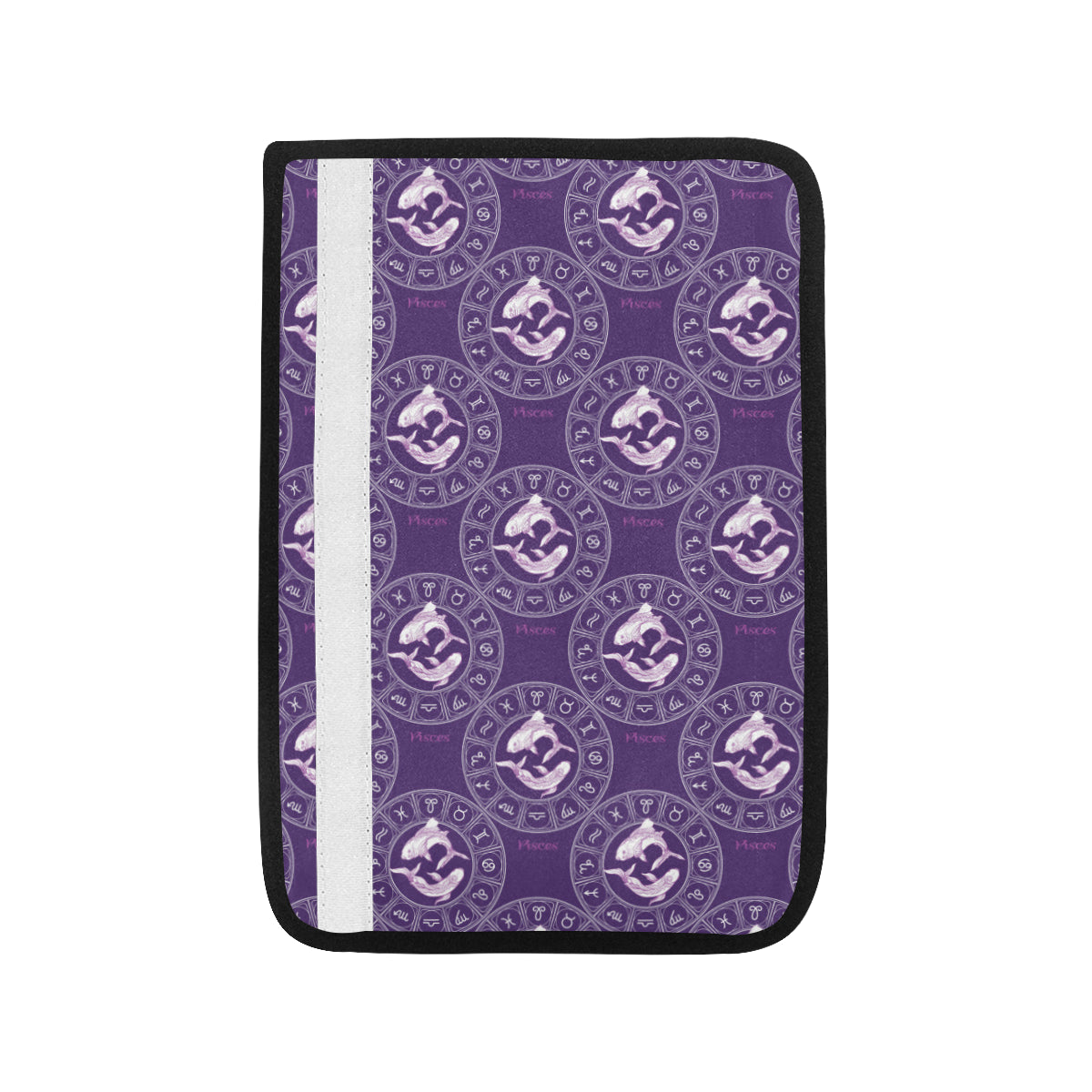 Pisces Pattern Print Design A02 Car Seat Belt Cover