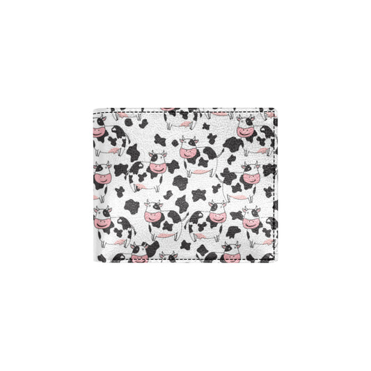 Cow Pattern Print Design 02 Men's ID Card Wallet