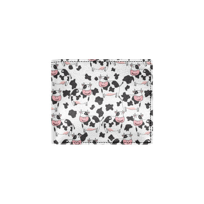 Cow Pattern Print Design 02 Men's ID Card Wallet