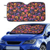 Skull Multicolor Print Design LKS3011 Car front Windshield Sun Shade