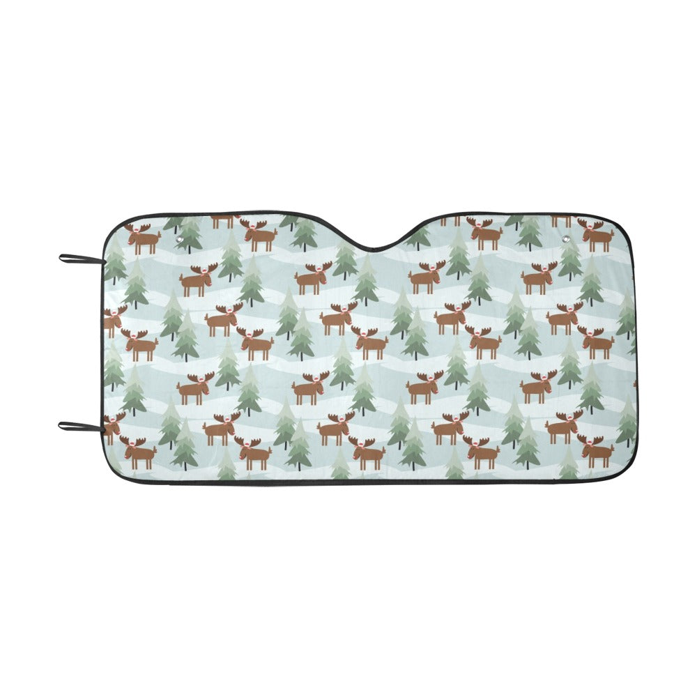Moose Print Design LKS402 Car front Windshield Sun Shade