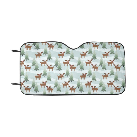 Moose Print Design LKS402 Car front Windshield Sun Shade