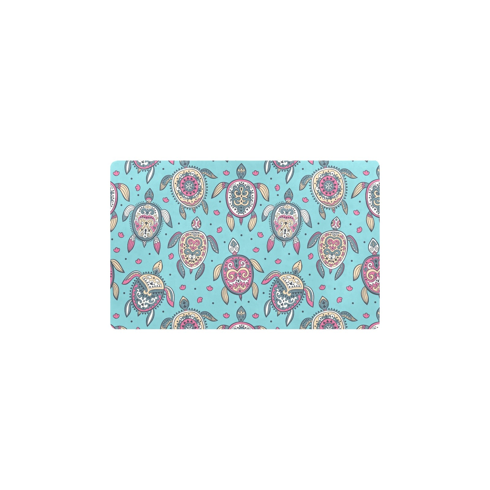 Sea Turtle Art Pattern Kitchen Mat