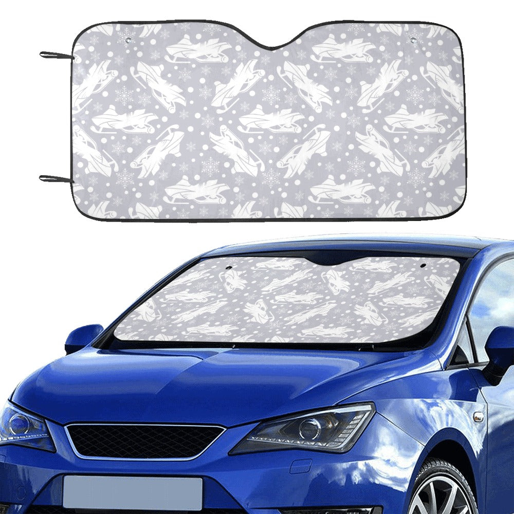 Snowmobile Print Design LKS302 Car front Windshield Sun Shade