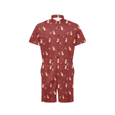 Angel Pattern Print Design 07 Men's Romper