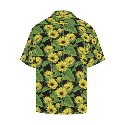 Sunflower Print Design LKS3010 Men's Hawaiian Shirt
