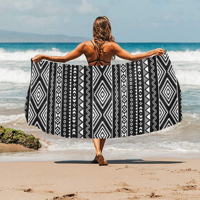 Tribal Pattern Print Design LKS301 Beach Towel 32" x 71"