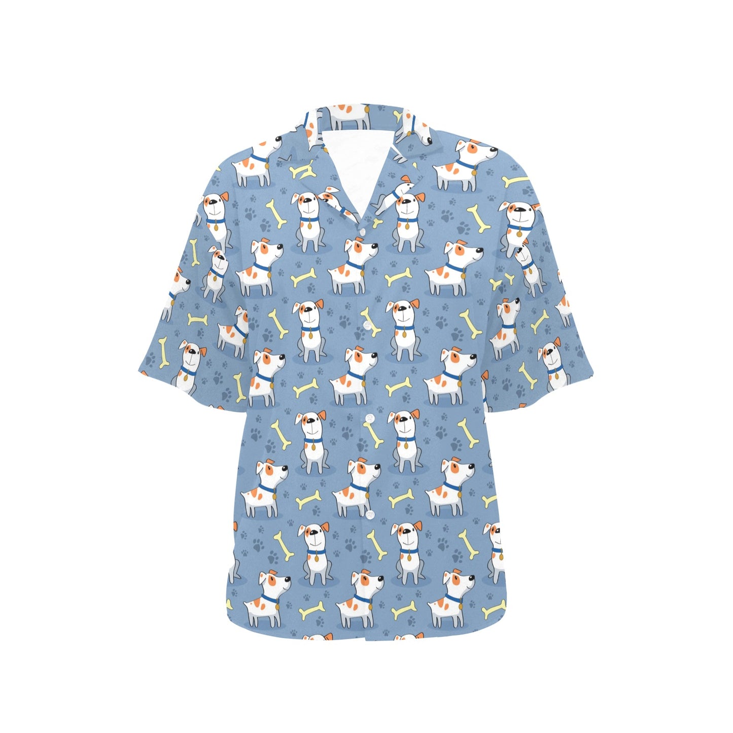 Bull Terriers Pattern Print Design 04 Women's Hawaiian Shirt