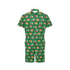 Camper Camping Christmas Themed Print Men's Romper