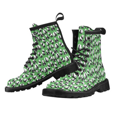 Panda Bear Pattern Themed Print Women's Boots