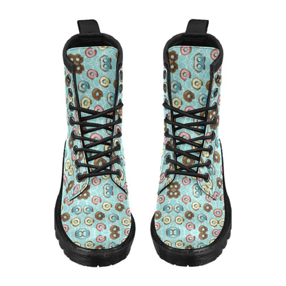 Emoji Donut Print Pattern Women's Boots