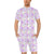 Unicorn Rainbow Star Heart Print Men's Romper