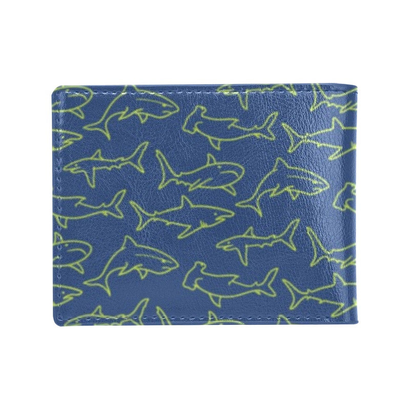 Shark Print Design LKS301 Men's ID Card Wallet