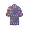 Indian Navajo Pink Themed Design Print Women's Hawaiian Shirt