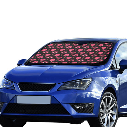 Vampire Lips Print Design LKS303 Car front Windshield Sun Shade