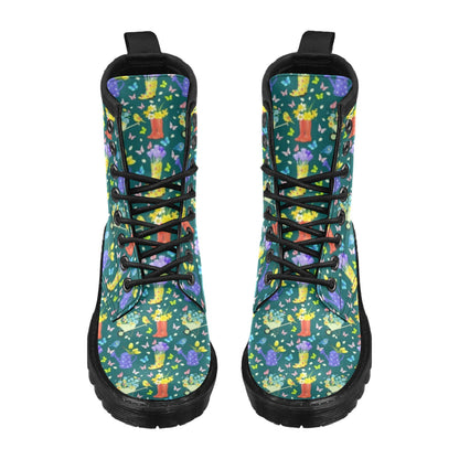 Gardening Pattern Print Design G08 Women's Boots