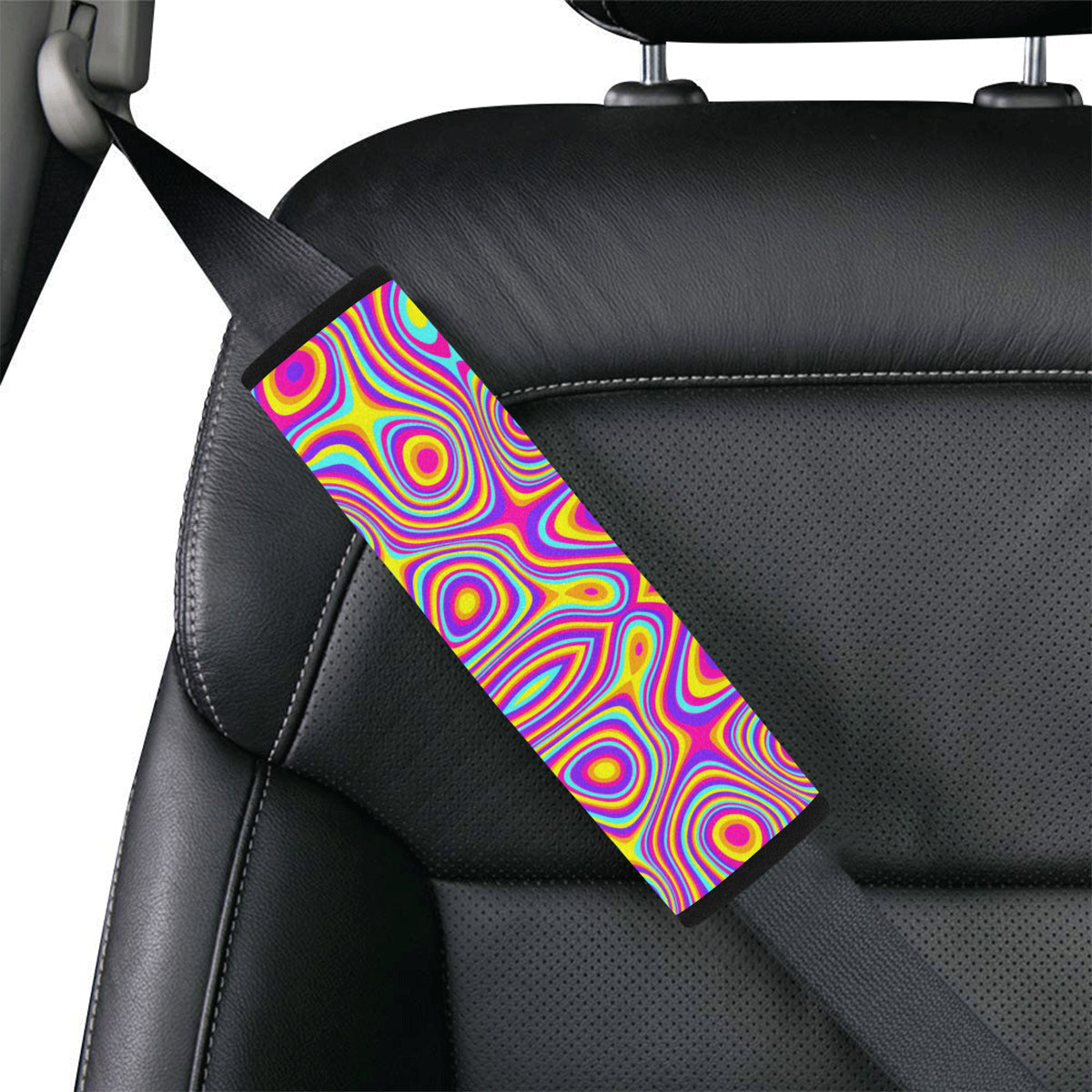 Liquid Pattern Print Design 06 Car Seat Belt Cover