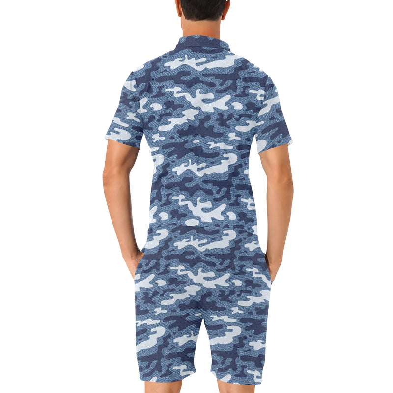 Jean Camouflage Pattern Print Design 05 Men's Romper