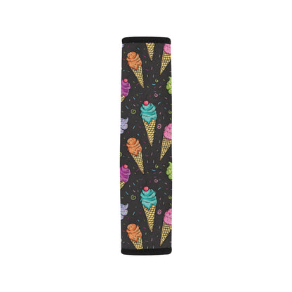 Ice Cream Pattern Print Design IC06 Car Seat Belt Cover