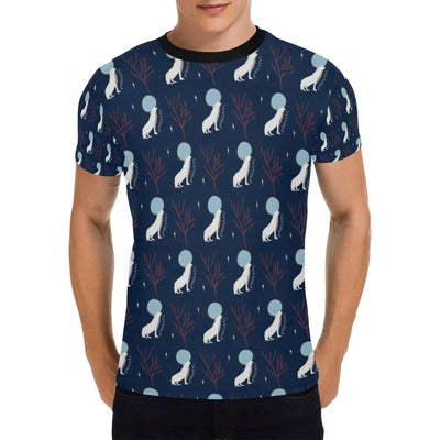 Wolf Moon Print Design LKS304 Men's All Over Print T-shirt